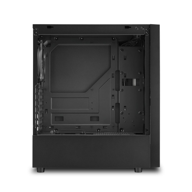 Gabinete Sharkoon RGB Slider | Mini-ITX / Micro-ATX / ATX | Vidrio templado | C-SLIDERB 