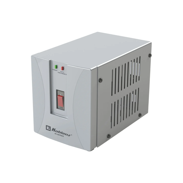 Regulador de Voltaje Koblenz RI-2002 | Ideal para línea blanca | 2000 VA / 1500 W | 1 Contacto regulado | Color Blanco | RI-2002