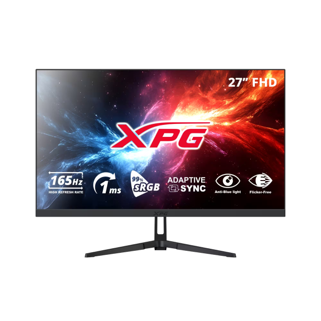 Monitor Gamer Plano ADATA XPG RIFT R27F6 BK | 27" | 1920 x 1080 (FHD) | IPS | 165 Hz | 1 ms (MPRT) | Adaptive Sync | HDMI 2.0 / DisplayPort 1.4 | Negro | RIFT R27F6 BK