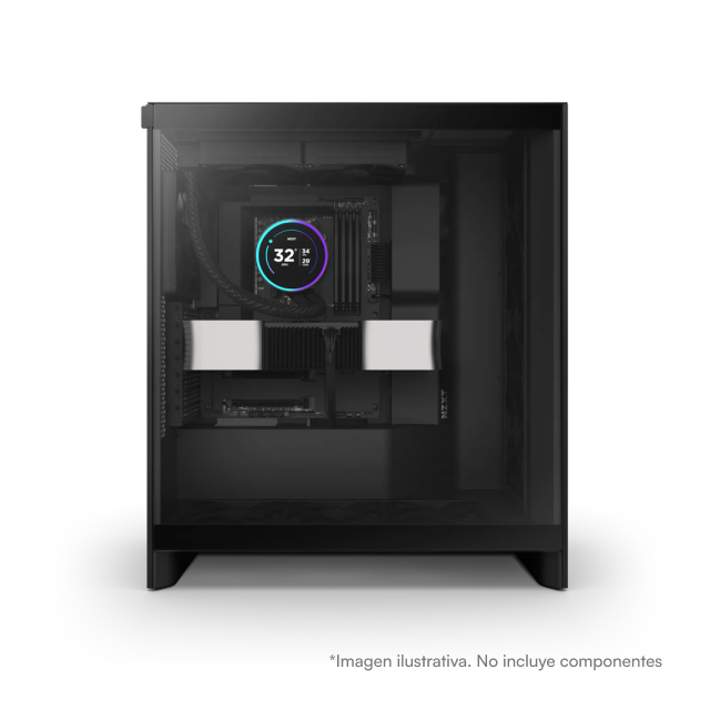 Enfriamiento Líquido NZXT Kraken Elite 240 | 1,200 - 2,800 ± 300 RPM | Pantalla LCD Personalizable (60Hz) | Ventiladores F120P x 2 | LGA 1851/ AM5 | RL-KN24E-B2