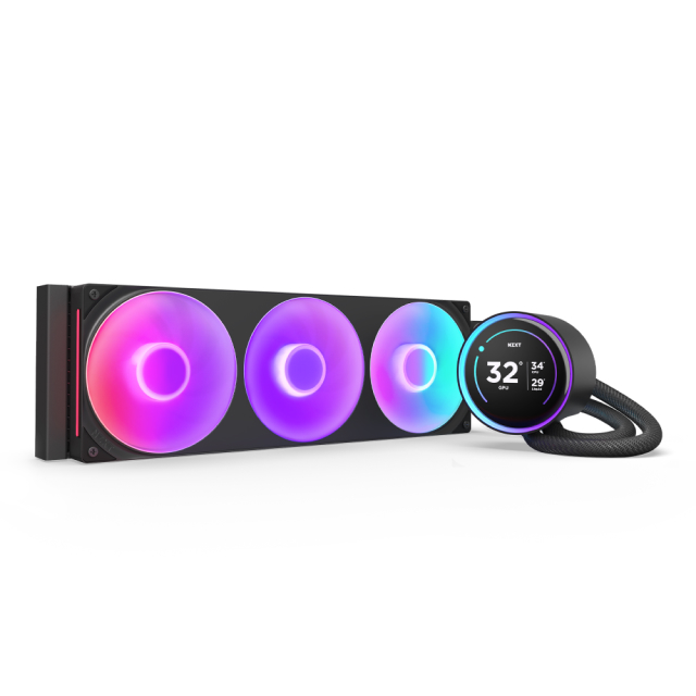 Enfriamiento Líquido NZXT Kraken Elite 360 RGB | 360mm | 2800 RPM | AM5 / AM4 | LGA 1851 / 1700 / 1200 / 115X | RGB | RL-KR36E-B2