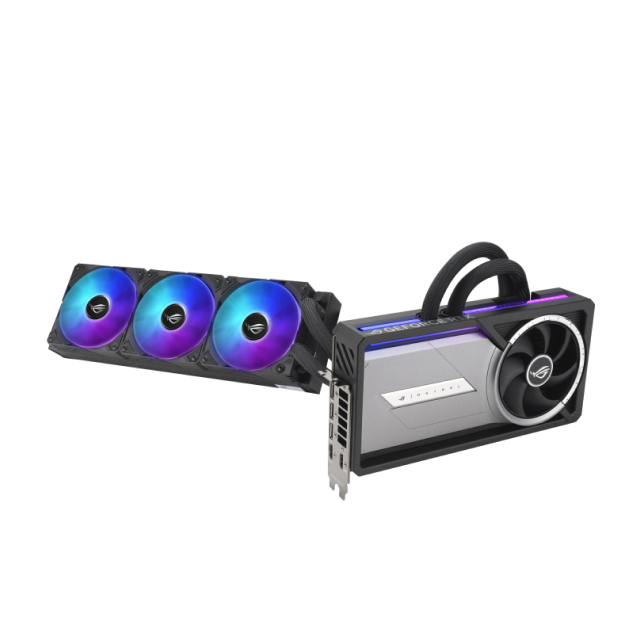 Tarjeta de Video ASUS ROG Astral LC NVIDIA GeForce RTX 5090 OC Edition | 32GB GDDR7 | PCIe 5.0 | 512 Bits | 2 x HDMI / 3 x DisplayPort | Enfriamiento Líquido 360mm Integrado | ARGB | Negro | ROG-ASTRAL-LC-RTX5090-O32G-GAMING