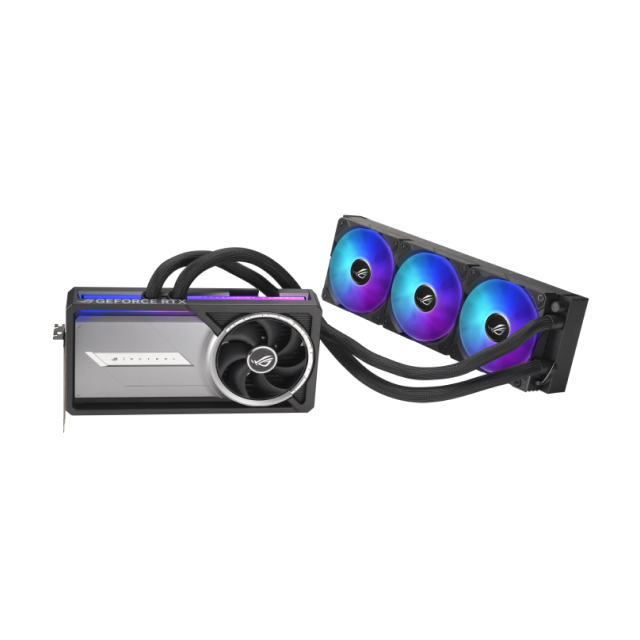 Tarjeta de Video ASUS ROG Astral LC NVIDIA GeForce RTX 5090 OC Edition | 32GB GDDR7 | PCIe 5.0 | 512 Bits | 2 x HDMI / 3 x DisplayPort | Enfriamiento Líquido 360mm Integrado | ARGB | Negro | ROG-ASTRAL-LC-RTX5090-O32G-GAMING