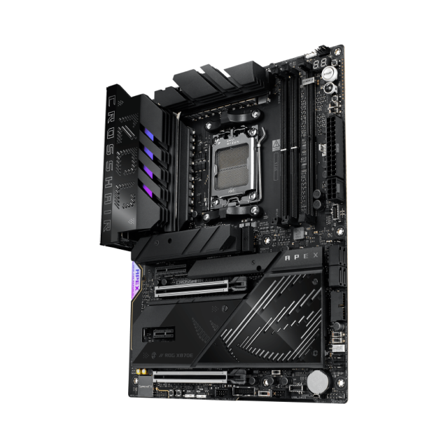 Tarjeta Madre ASUS ROG Crosshair X870E APEX | ATX | Socket AM5 | Chipset AMD X870E | 2 x DDR5 (Hasta 128GB) | 2 x USB-C | Wi-Fi 7 | Bluetooth 5.4 | Negro | ROG CROSSHAIR X870E APEX