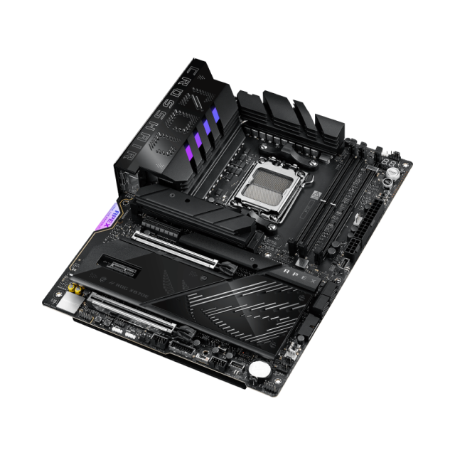 Tarjeta Madre ASUS ROG Crosshair X870E APEX | ATX | Socket AM5 | Chipset AMD X870E | 2 x DDR5 (Hasta 128GB) | 2 x USB-C | Wi-Fi 7 | Bluetooth 5.4 | Negro | ROG CROSSHAIR X870E APEX