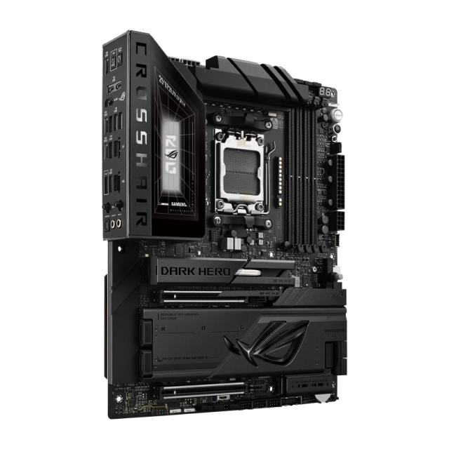 Tarjeta Madre ASUS ROG CROSSHAIR X870E DARK HERO | ATX | Socket AM5 | Chipset AMD X870E | DDR5 (Hasta 192GB) | HDMI | Wi-Fi 7 | Bluetooth 5.4 | Negro | ROG CROSSHAIR X870E DARK HERO