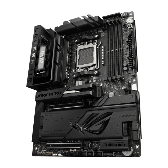 Tarjeta Madre ASUS ROG CROSSHAIR X870E DARK HERO | ATX | Socket AM5 | Chipset AMD X870E | DDR5 (Hasta 192GB) | HDMI | Wi-Fi 7 | Bluetooth 5.4 | Negro | ROG CROSSHAIR X870E DARK HERO
