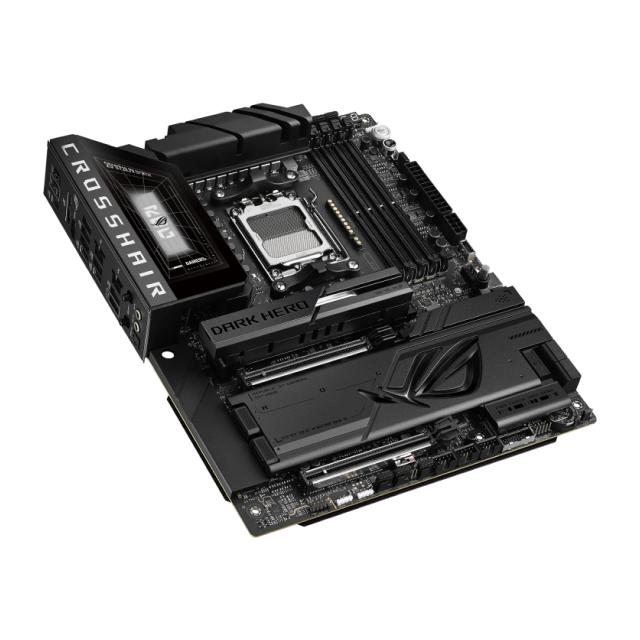 Tarjeta Madre ASUS ROG CROSSHAIR X870E DARK HERO | ATX | Socket AM5 | Chipset AMD X870E | DDR5 (Hasta 192GB) | HDMI | Wi-Fi 7 | Bluetooth 5.4 | Negro | ROG CROSSHAIR X870E DARK HERO