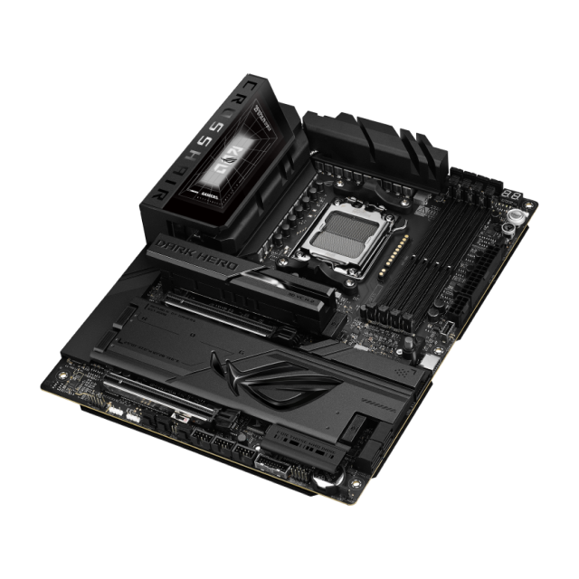 Tarjeta Madre ASUS ROG CROSSHAIR X870E DARK HERO | ATX | Socket AM5 | Chipset AMD X870E | DDR5 (Hasta 192GB) | HDMI | Wi-Fi 7 | Bluetooth 5.4 | Negro | ROG CROSSHAIR X870E DARK HERO