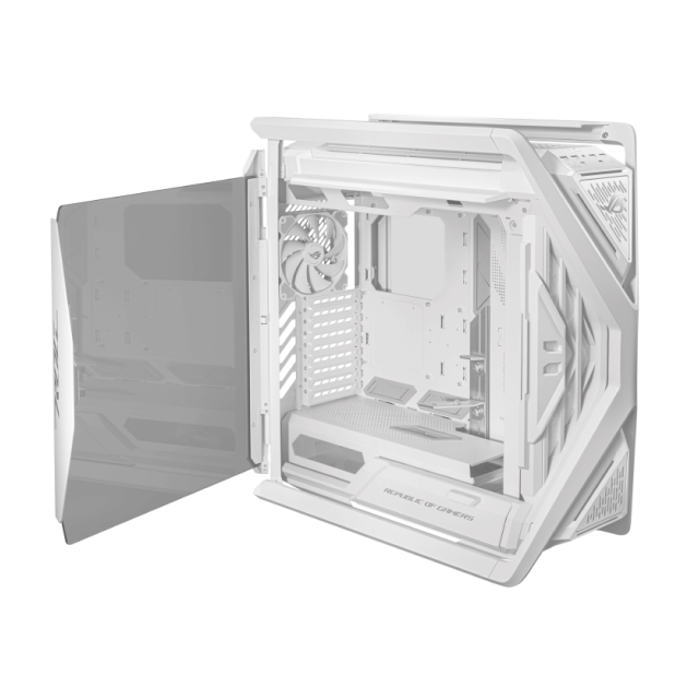 GABINETE ASUS ROG HYPERION GR701 | BLANCO E-ATX | 3 VENTILADORES PREINSTALADOS | GR701/WT/PWM FAN