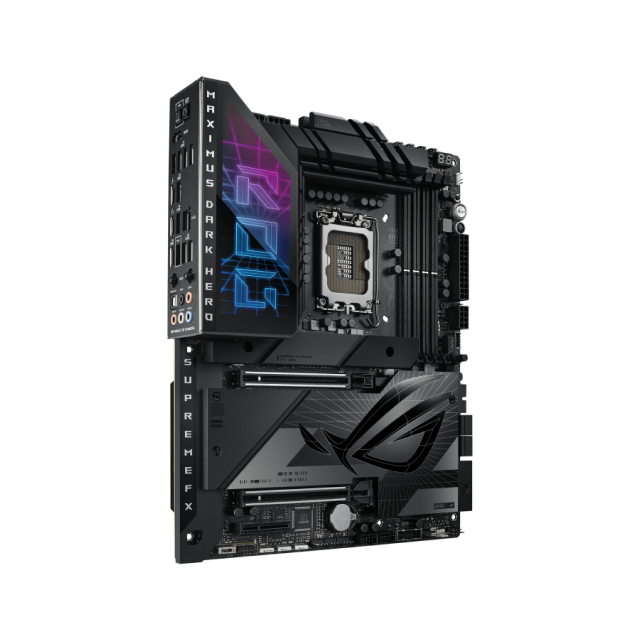 Tarjeta Madre ASUS ROG Maximus Z790 Dark Hero | ATX | LGA1700 | Intel Z790 | DDR5 Hasta 192GB | HDMI / Thunderbolt | Wi-Fi 7 / Bluetooth 5.4 | ROG MAXIMUS Z790 DARK HERO