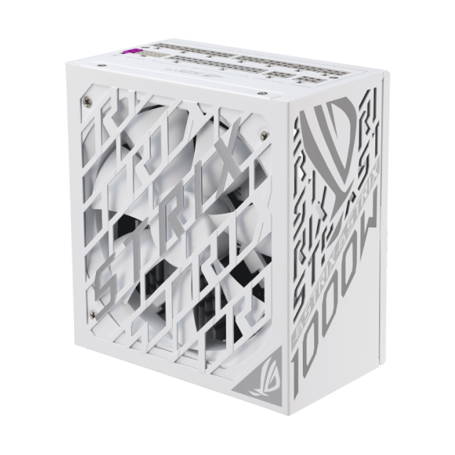 Fuente de Poder ASUS ROG Strix 1000W Platinum | 1000W | 80 Plus Platinum | ATX 3.1 | FULL Modular | Blanco | ROG-STRIX-1000P-GAMING-WHITE