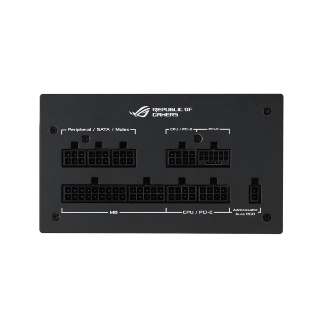 Fuente de Poder ASUS ROG 750W Strix Gold Aura Edition | 80+Gold | ATX 3.0 24-pin | ROG-STRIX-750G-AURA-GAMING