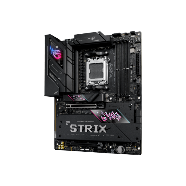 Tarjeta Madre ASUS ROG STRIX B850-E GAMING WIFI | ATX | Socket AM5 | AMD B850 | RAM DDR5 192GB(Máx) | Display Port x 1 / HDMI x 1 | Wi-Fi 7 / Bluetooth v5.4 | ROG STRIX B850-E GAMING WIFI