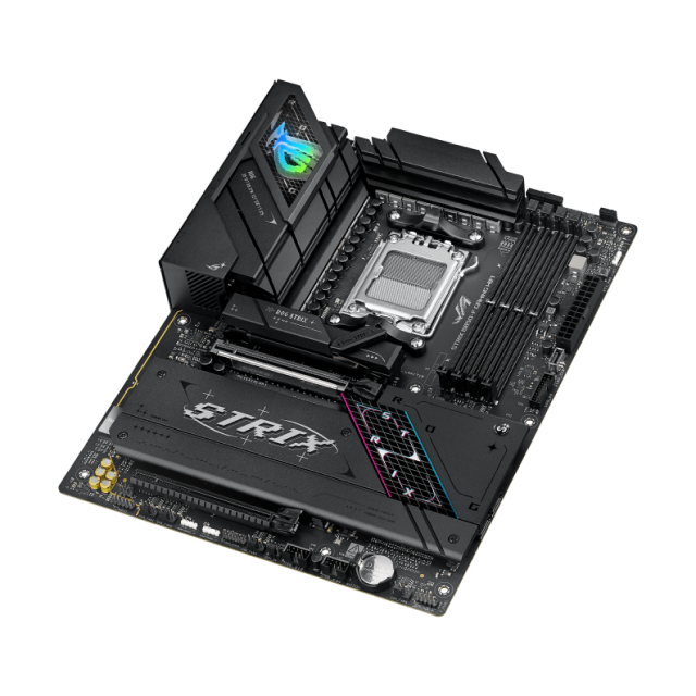Tarjeta Madre ASUS ROG STRIX B850-F GAMING WIFI | ATX | Socket AM5 | Chipset AMD B850 | DDR5 (Hasta 256GB) | HDMI / DisplayPort | Wi-Fi 7 | Bluetooth 5.4 | Negro | ROG STRIX B850-F GAMING WIFI