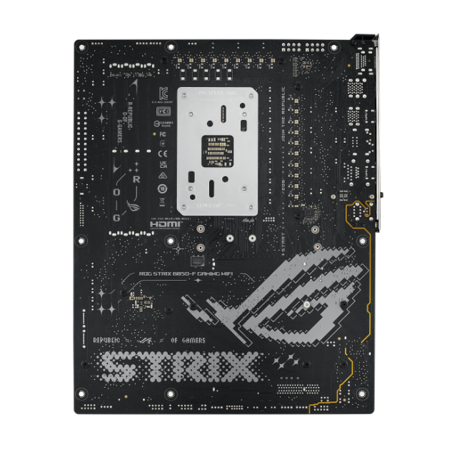 Tarjeta Madre ASUS ROG STRIX B850-F GAMING WIFI | ATX | Socket AM5 | Chipset AMD B850 | DDR5 (Hasta 256GB) | HDMI / DisplayPort | Wi-Fi 7 | Bluetooth 5.4 | Negro | ROG STRIX B850-F GAMING WIFI