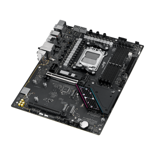 Tarjeta Madre ASUS ROG STRIX B850-F GAMING WIFI | ATX | Socket AM5 | Chipset AMD B850 | DDR5 (Hasta 256GB) | HDMI / DisplayPort | Wi-Fi 7 | Bluetooth 5.4 | Negro | ROG STRIX B850-F GAMING WIFI
