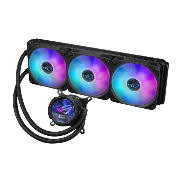 Enfriamiento Líquido ASUS ROG STRIX LC III 360 ARGB LCD | 360 mm | 800 a 2800 RPM | AM5 / AM4 | LGA 1851 / 1700 / 1200 / 115x | ARGB | Negro | ROG STRIX LC III 360 ARGB LCD