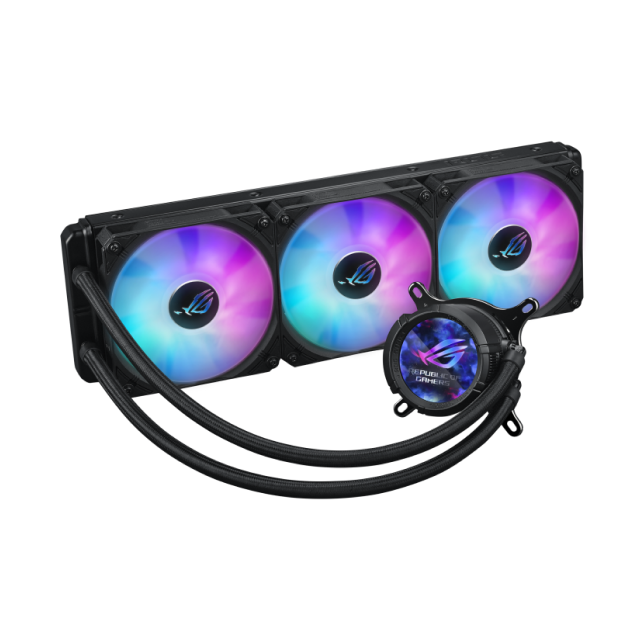 Enfriamiento Líquido ASUS ROG STRIX LC III 360 ARGB LCD | 360 mm | 800 a 2800 RPM | AM5 / AM4 | LGA 1851 / 1700 / 1200 / 115x | ARGB | Negro | ROG STRIX LC III 360 ARGB LCD