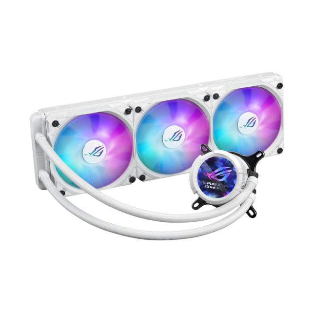 Enfriamiento Líquido ASUS ROG STRIX LC III 360 ARGB LCD | 360 mm | 800 a 2800 RPM | AM5 / AM4 | LGA 1851 / 1700 / 1200 / 115x | ARGB | Blanco | ROG STRIX LC III 360 ARGB LCD WHT