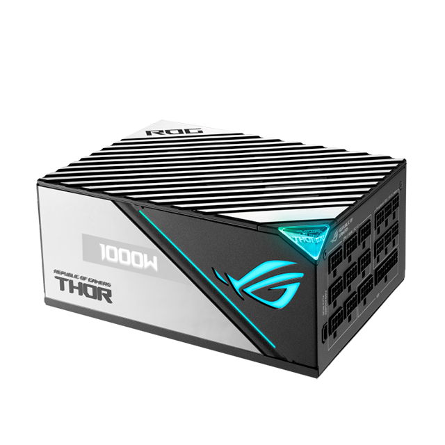 Fuente de Poder Asus ROG Thor 1000W Platinum II | 80 Plus Platinum | Pantalla OLED | Aura Sync | 24-pin ATX | ROG-THOR-1000P2-GAMING