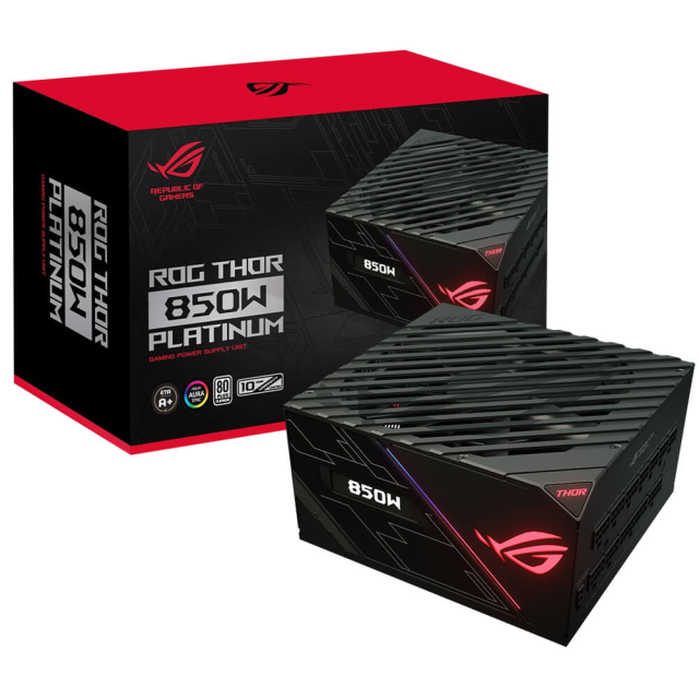 FUENTE DE PODER ASUS ROG THOR 850W 80+ PLATINUM MODULAR / ROG-THOR-850P