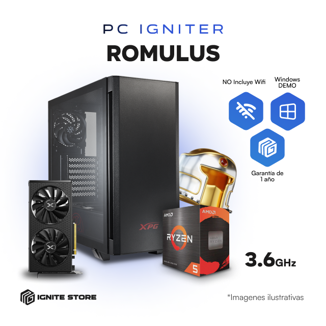 PC IGNITER ROMULUS - R5 5000 + RX 6600