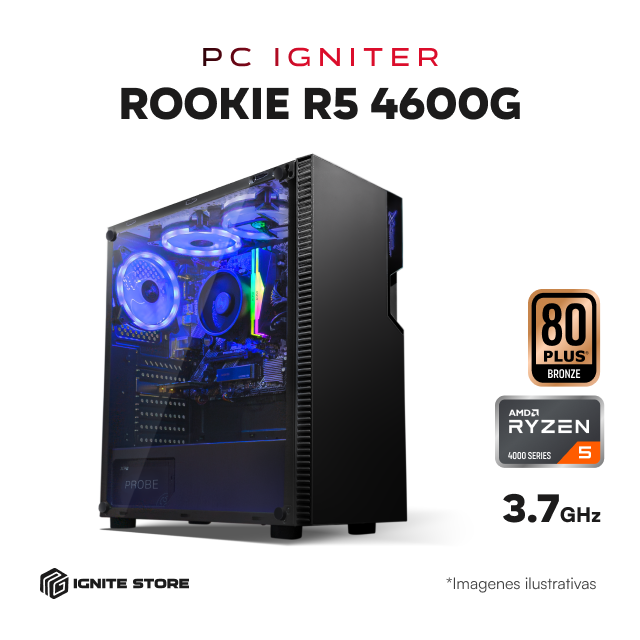 PC Igniter Rookie R5 4600G + 16GB de RAM