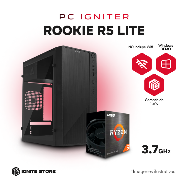 PC IGNITER ROOKIE LITE R5 4600G + 16GB RAM