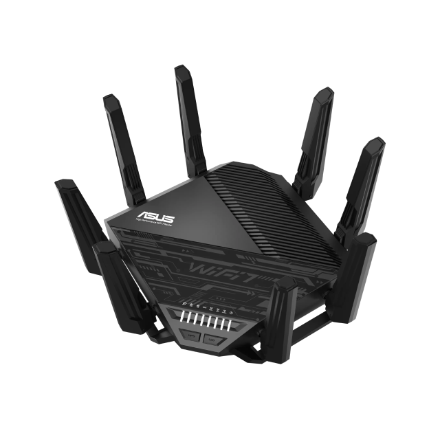Router Gamer ASUS RT-BE96U | Wi-Fi 7 | Triple Banda 2.4 GHz / 5 GHz / 6 GHz | AiMesh | Controles Parentales | Negro | RT-BE96U