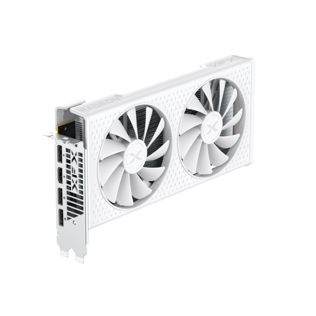 Tarjeta de Video XFX Speedster SWFT 210 AMD Radeon RX 7600 | 8 GB GDDR6 | 128bit | PCI-E 4.0 | 2 Fan | Color Blanco | RX-76PSWFTWY