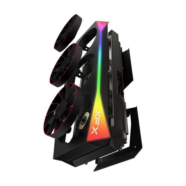 Tarjeta de Video XFX Mercury AMD Radeon RX 9070XT OC Magnetic Air Edition | 16GB GDDR6 | PCI Express 5.0 | 256 Bits | RGB | Negro | RX-97TMARGB9