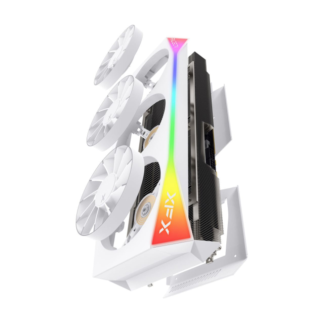Tarjeta de Video XFX Mercury AMD Radeon RX 9070XT OC White Magnetic Air Edition with RGB | 16GB GDDR6| PCI Express 5.0 | 256 Bits | Blanco | RX-97TMARGW9