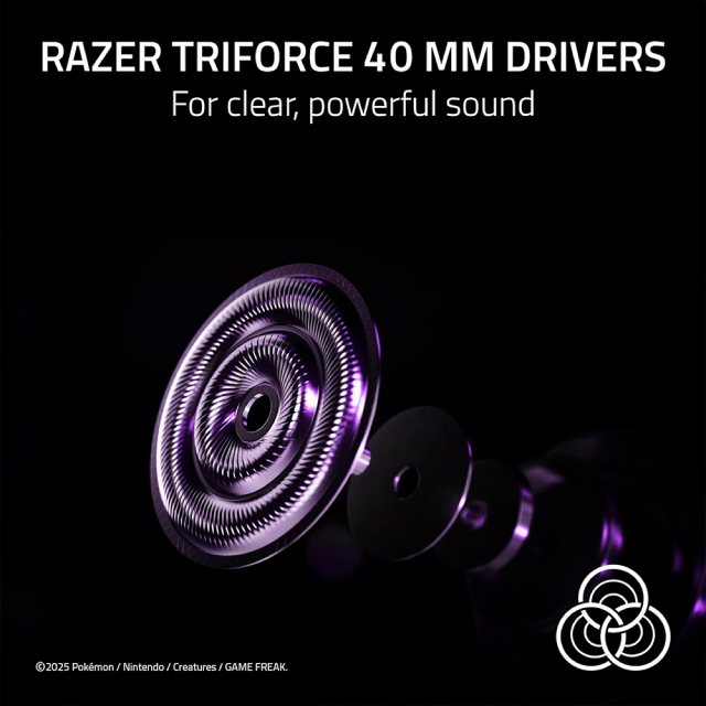 Diadema Alámbrica Razer Kraken Kitty V2 Edición Pokémon Gengar | Micrófono Unidireccional | Jack 3.5 mm / USB-A | PC / Nintendo Switch | RGB | Morado | RZ04-04730300-R3M1
