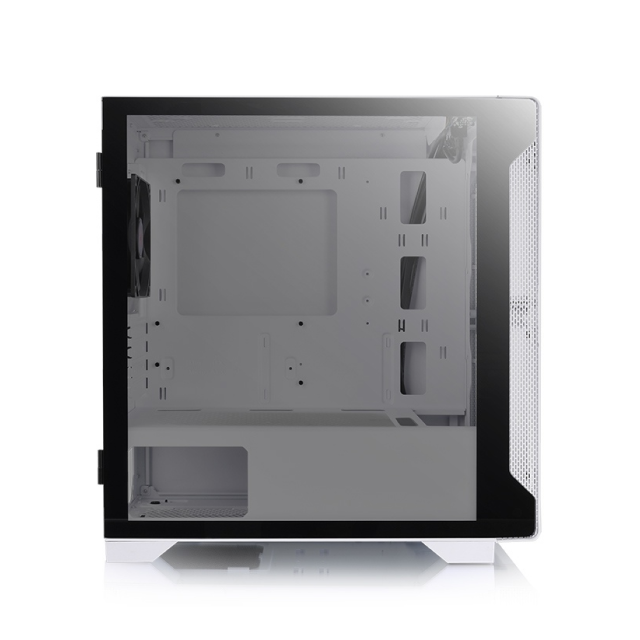 Gabinete Thermaltake S100 TG Snow Edition | Micro Torre: Mini ATX - Mini ITX | Cristal Templado | 1 Ventilador 120mm Preinstalado | Color Blanco | CA-1Q9-00S6WN-00