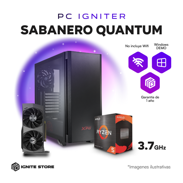 PC Igniter Sabanero Quantum - R5 5600X + RTX 3060