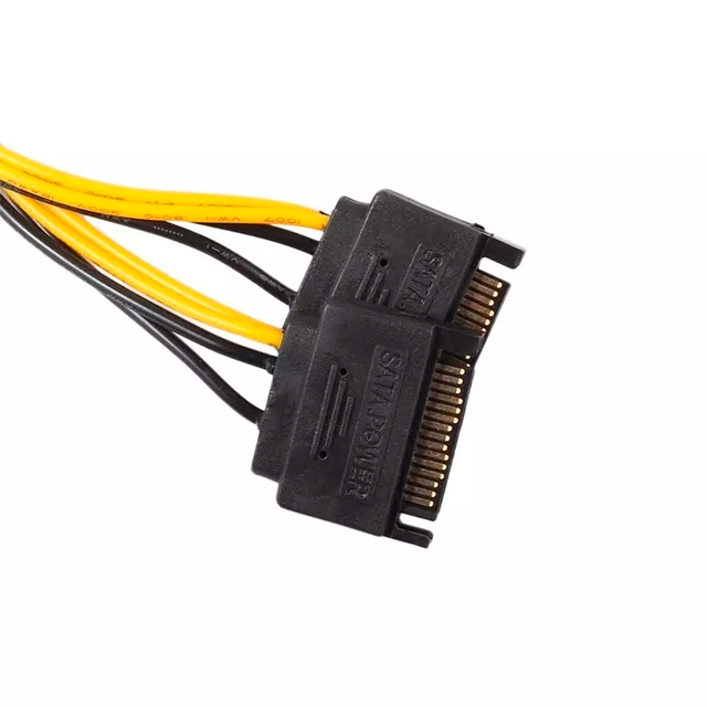 CABLE DE ENERGIA SATA A PCI-E DE 8 PINES PARA TARJETA DE VIDEO - SATA-PCIE-8PIN