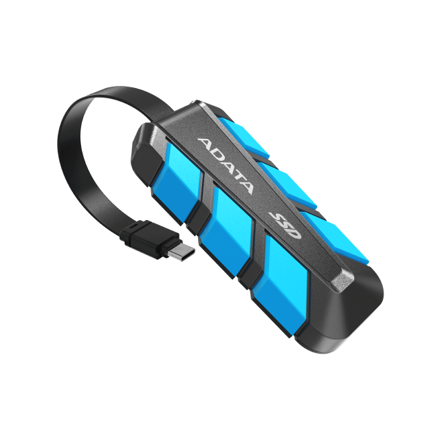 Unidad SSD Externa ADATA SC740 | 2TB | USB-C 3.2 | Hasta 1050MB/s | Windows / MacOS / Linux / Android | Azul | SC740-2000G-CBU