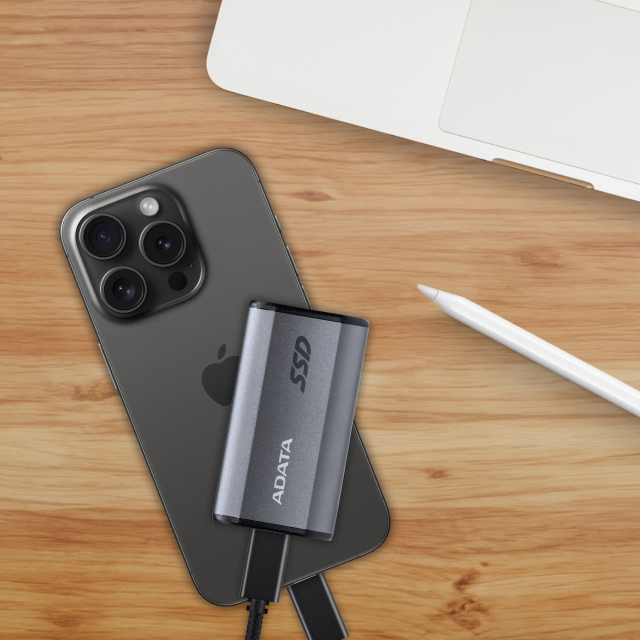 Unidad de Estado Sólido Externa ADATA SC750 | 1TB | USB 3.2 | Gris | SC750-1000G-CCBK