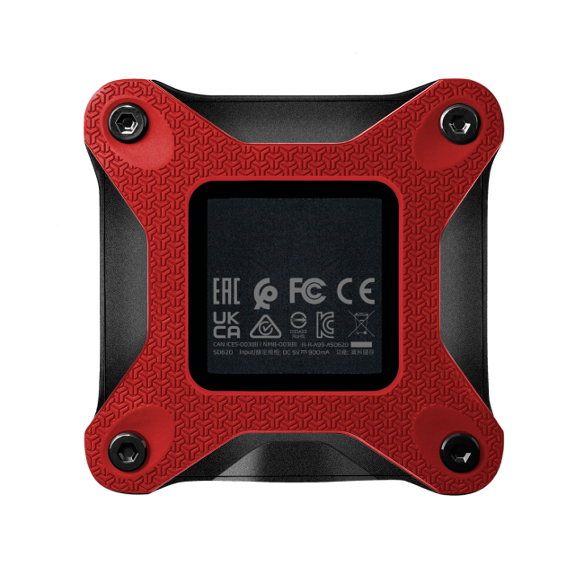 SSD Externa ADATA SD620 | 1TB | USB 3.2 | Rojo | SD620-1TCRD