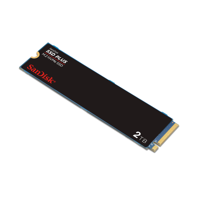 Unidad SSD SanDisk SSD PLUS | 2TB | M.2 NVMe | PCIe Gen 3.0 | Lectura 3200MB/s | Escritura 3000MB/s | SDSSDA3N-2T00-G26​