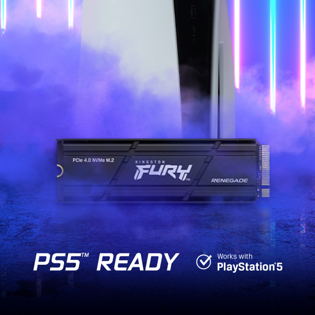 Unidad SSD Kingston FURY Renegade | 4 TB | M.2 | NVMe | 7,000 MB/s Escritura | 7,300 MB/s Lectura | PCI Express 4.0 | Compatible con PS5 | SFYRDK/4000G