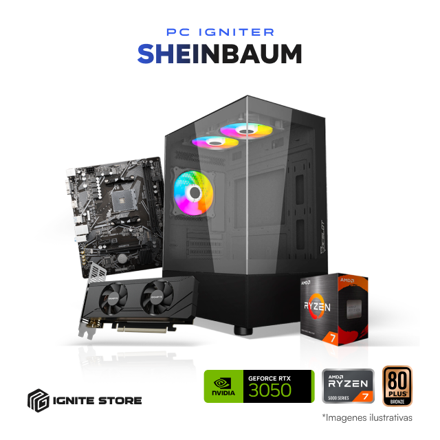 PC Igniter Sheinbaum | R7 5700G | RTX 3050 6GB | 16GB de RAM | SSD 1TB