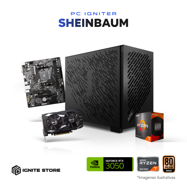 PC Igniter Sheinbaum | R7 5700G | RTX 3050 6GB | 16GB de RAM | SSD 1TB