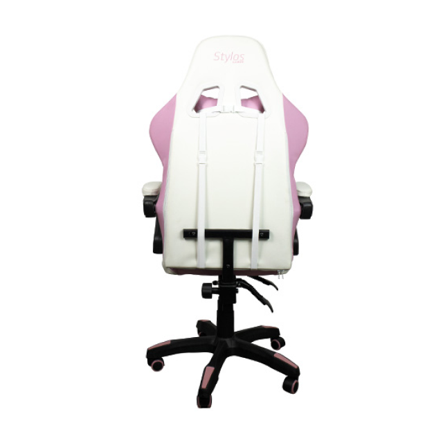 SILLA GAMER STYLOS ROSADO 115Kg VINIPIEL / SGSI02P