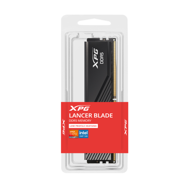 Memoria RAM ADATA XPG LANCER BLADE DDR5 | 16GB | DDR5 | On-die ECC | 5600 MT/s | CL46 | XMP / EXPO | Negro | AX5U5600C4616G-SLABBK