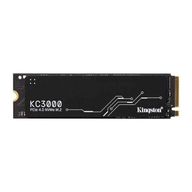 Unidad SSD Kingston KC3000 | 1 TB | M.2 | NVMe | 6,000 MB/s Escritura | 7,000 MB/s Lectura | PCI Express 4.0 | SKC3000S/1024G