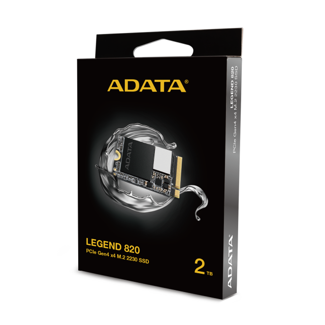 Unidad SSD ADATA Legend 820 | 2 TB | M.2 2230 | NVMe | 4,500 MB/s Escritura | 5,000 MB/s Lectura | PCI Express 4.0 | Compatible con Steam Deck y ROG Ally | SLEG-820-2T-CB