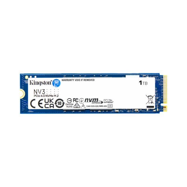 Unidad SSD Kingston SNV3S | 1TB | NVMe PCIe4 | M.2 | 6,000MB/s Lectura | 4,000MB/s Escritura | SNV3S/1000G