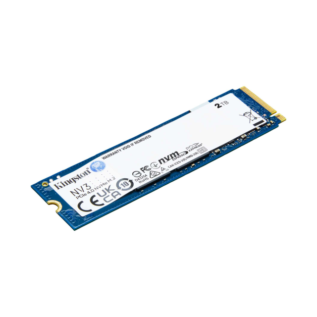 Unidad SSD Kingston SNV3S | 2TB | NVMe PCIe4 | M.2 | 6,000MB/s Lectura | 5,000MB/s Escritura | SNV3S/2000G